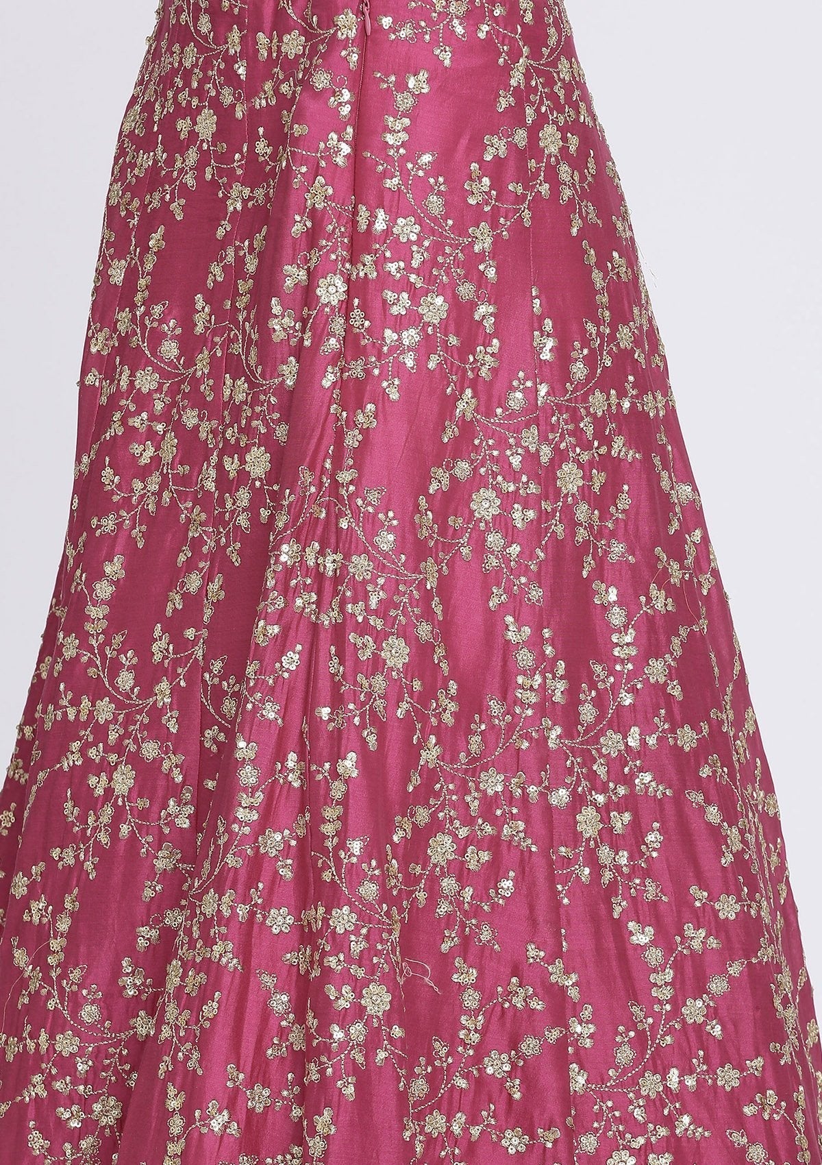 Rani Pink Sequins Net Readymade Lehenga - Image 9